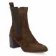 Pao Boots cuir velours marron