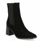 Pao Boots cuir velours noir