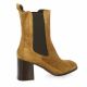 Pao Boots cuir velours cognac