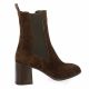 Pao Boots cuir velours marron