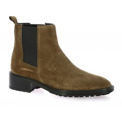 Alpe Boots cuir velours taupe