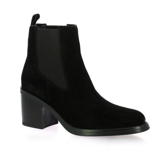 Alpe Boots cuir velours noir