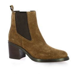 Alpe Boots cuir velours marron