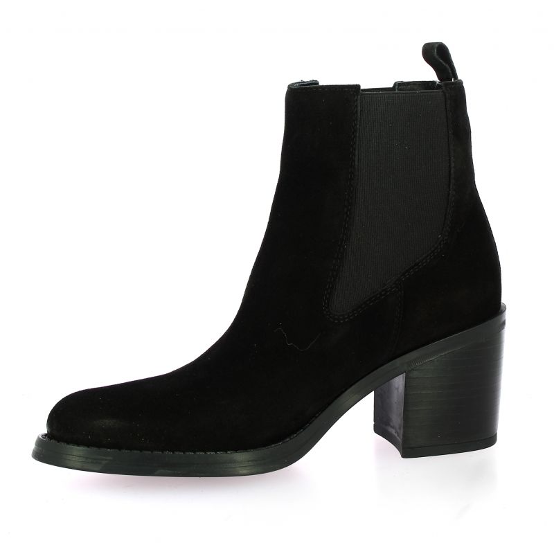 boots velours noir