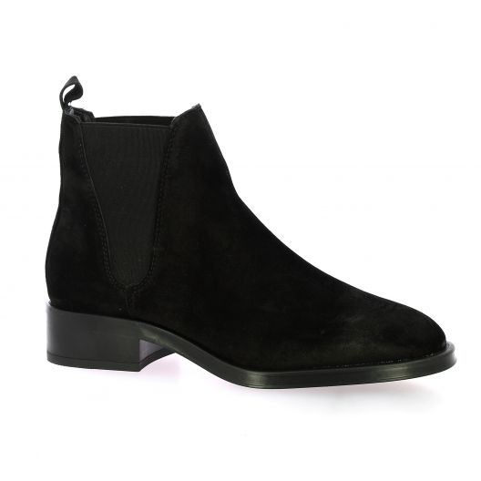 Alpe Boots cuir velours noir