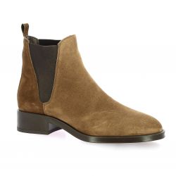 Alpe Boots cuir velours marron