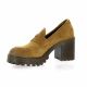 Spaziozero Mocassins cuir velours cognac