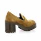 Spaziozero Mocassins cuir velours cognac