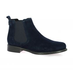 We do Boots cuir velours marine
