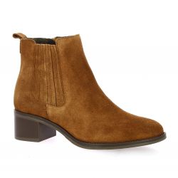 We do Boots cuir velours cognac