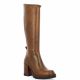 Pao Bottes cuir cognac