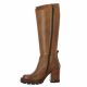 Pao Bottes cuir cognac