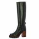 Pao Bottes cuir noir