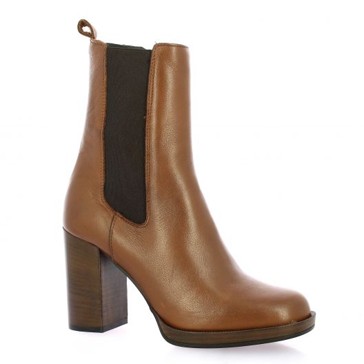 Pao Boots cuir cognac