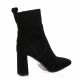 Pao Boots cuir velours noir