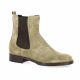 Spaziozero Boots cuir velours taupe