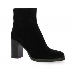 Spaziozero Boots cuir velours noir