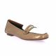 Reqins Mocassins cuir vernis marron/beige