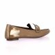 Reqins Mocassins cuir vernis marron/beige