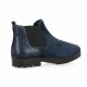 Reqins Boots cuir velours marine