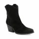 Paoyama Boots cuir velours noir