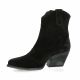 Paoyama Boots cuir velours noir