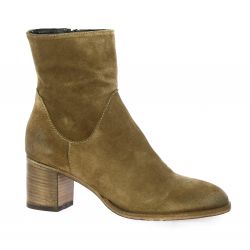 Paoyama Boots cuir velours camel