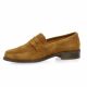 So send Mocassins cuir velours cognac