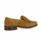 So send Mocassins cuir velours cognac