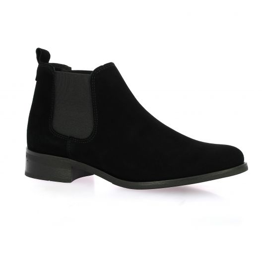 So send Boots cuir velours noir