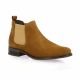 So send Boots cuir velours cognac