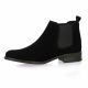 So send Boots cuir velours noir