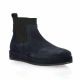 So send Boots cuir velours marine