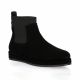 So send Boots cuir velours noir