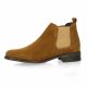 So send Boots cuir velours cognac