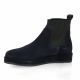 So send Boots cuir velours marine