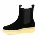 Exit Boots cuir velours noir