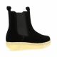 Exit Boots cuir velours noir