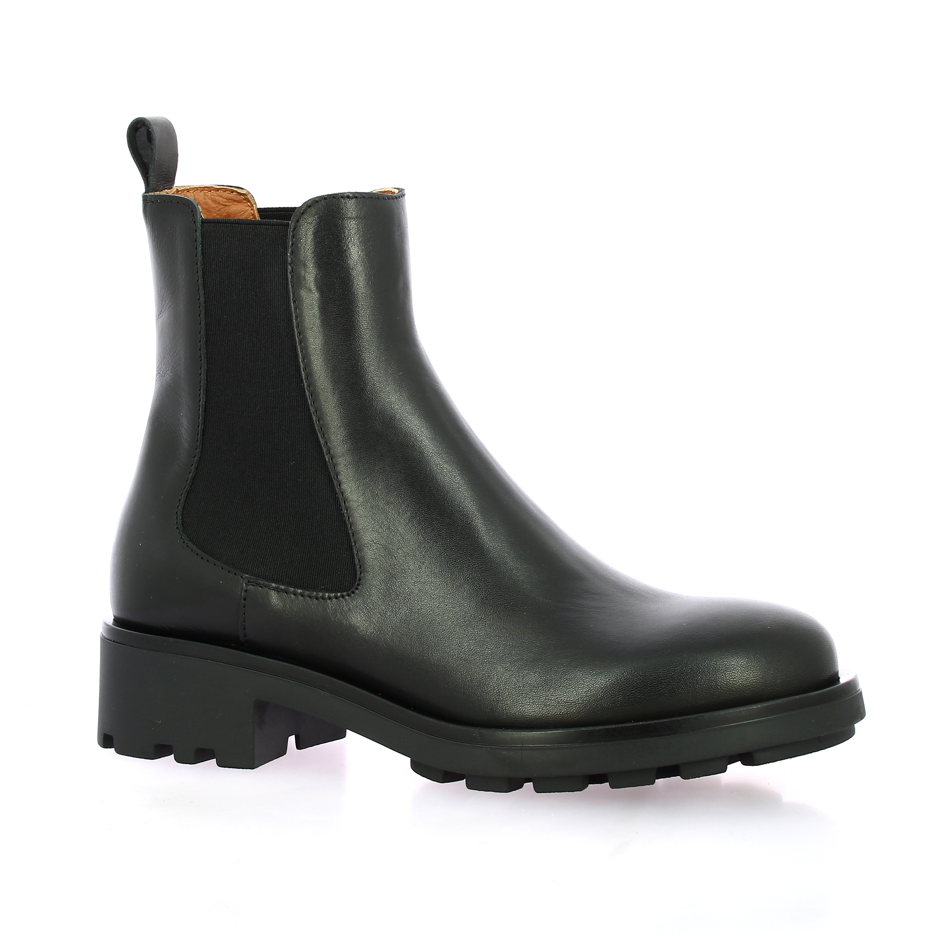 Bottines Vicini Tapeet En Cuir Noir - Taille 38.5, Neuves Avec Emballage D'origine, Talon Bas
