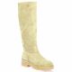 Exit Bottes cuir velours taupe