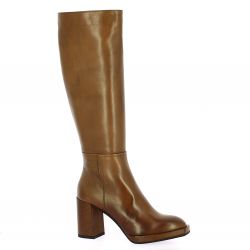 Pao Bottes cuir cognac