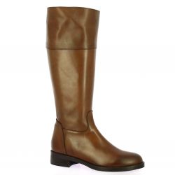 Pao Bottes cuir cognac