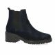 Exit Boots cuir velours marine