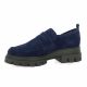 Exit Mocassins cuir velours marine