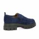 Exit Mocassins cuir velours marine