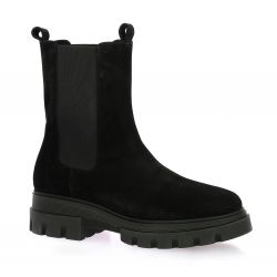 Exit Boots cuir velours noir