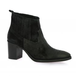 Stm Boots cuir velours noir