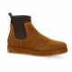 So send Boots cuir velours cognac