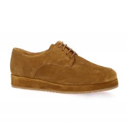 So send Derby cuir velours cognac