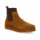 So send Boots cuir velours cognac